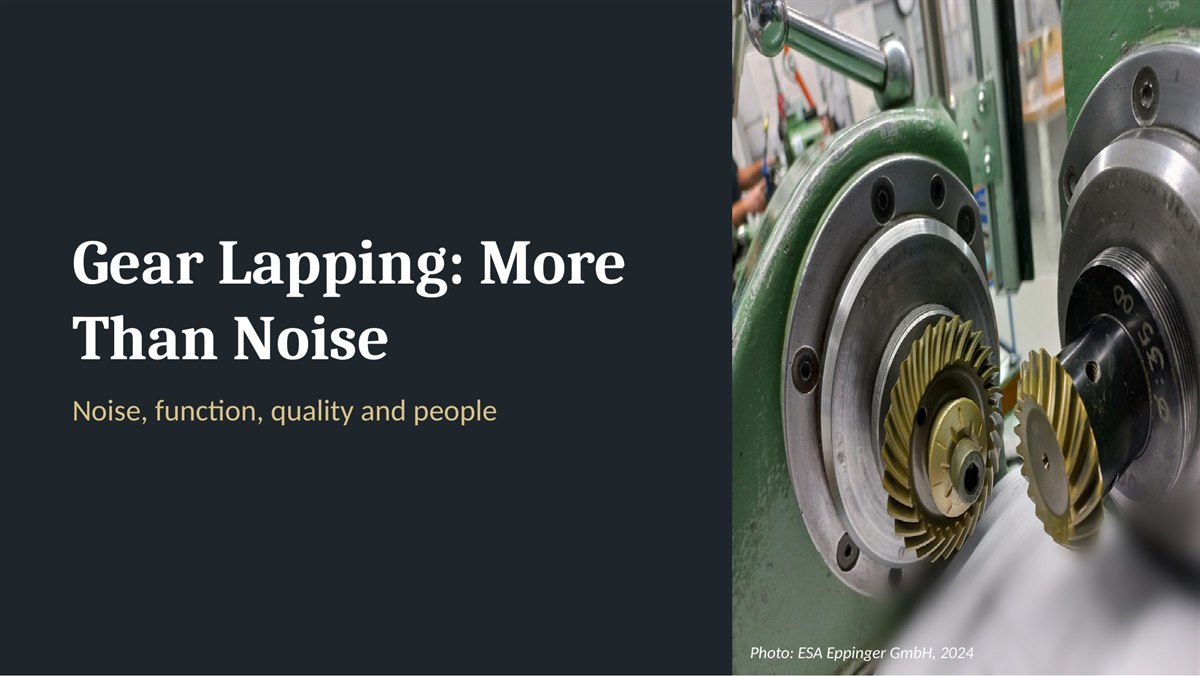 Gear lapping machine